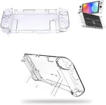 1 Pièce Coque Tpu Transparente Pour Switch Oled Con Film Trempé Pour Écran,Étui De Protection De Hard Antirayures Et Absorption Des Chocs, Pour Nintendo Switch Oled Et Manette