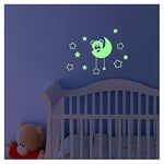 Ambiance Sticker Ours en Peluche sur la Lune - 20 X 20 cm