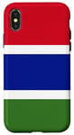 Coque pour iPhone X/XS Gambia Drapeau Cadeau gambien pour les gambiens