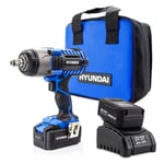 Hyundai HY2178 20V MAX Li-ion Impact Wrench with 1 x 4.0Ah Battery & Charger