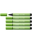 STABILO Pen 68 MAX - Felt-tip pen with thick chisel tip - light green