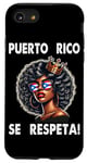 iPhone SE (2020) / 7 / 8 Puerto Rico Se Respeta Afro Boricua Queen Crown PR Flag Case