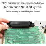 Game Console Socket Cartridge Slot 72 Pin Connector for NES 8 Bit For NES