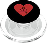 Panneau Solaire En Forme De Coeur Symbole De L'amour PopSockets PopGrip pour MagSafe