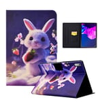 CXTCASE Coque pour Lenovo Tab P11 (2nd Gen) 11.5" TB350FU/TB350XU 2022,Étui Housse Lenovo Tab P11 2nd Gen,Coque de Protection avec Fonction Support pour Lenovo Tab P11 2nd Gen,Lapin Fraise