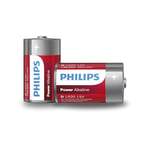 Philips LR20P2B/10 - Piles Power Alkaline - 2 pièces LR20-1.5 V