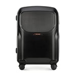 WITTCHEN Lady 2 Stylish Medium-Sized Suitcase Travel Luggage Hard-Wearing Polycarbonate Trolley 4 Double Wheels TSA Combination Lock 3,8 kg 65 L Size M Black Elements in Rose Gold