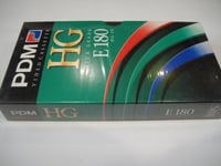 PDM HG E180 Video BLANK Cassette SEALED Tape VHS