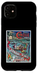 Coque pour iPhone 11 Affiche vintage Carnaval Paris Maillot Bordeaux