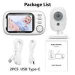 3.5 Inch Wireless Video Baby Monitor Mother Kids Two-Way Audio Baby Nanny Securi