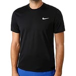 Nike Men Court Dri-FIT Short Sleeve Top - Black/Black/White, X-Large