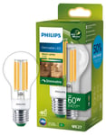 Dimbar varmhvit LED-pære E27 A60 4 W, Philips Ultra Efficient