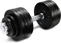 Yes4All Cast Iron Dumbbell Set Adjustable, Barbell Set - Weights Dumbbells Set 