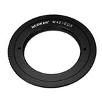 Neewer® Alliage d’Aluminium Bague d’Adaptation Anneau Adaptateur d’Objectif pour M42 Objectif pour Canon EOS, Tel Que 1d/1ds, Mark II, III, 5D, Rebel XT, xti, T2i, et Plus – Noir