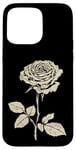 Coque pour iPhone 15 Pro Max Vintage Botanique Rose Fleur Fille Mignon Floral Plant Mom