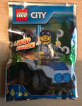 FIGURINE NEUF POLYBAG  LEGO CITY LA VOITURE KART  DE POLICE V1 951805  FOIL