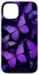 iPhone 13 Purple Butterflies Pattern Purple Butterfly Case