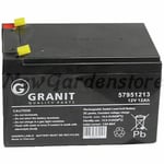 Batterie De Démarrage Électrique Pour Tondeuse À Gazon 12V 12Ah 57951213