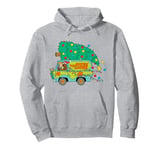 Christmas Scooby Doo Mystery Machine Decorated Tree on Top Pullover Hoodie