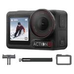 Bundle Ski DJI Osmo Action 5 Pro, Caméra d’Action 4K Idéale pour les Skieurs avec 4 h d’Autonomie Étendue, Résistance à -20° C, Stabilisation, Ralenti 32x, avec Kit Barre d’Extension de 1,5 m