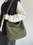 Muodikas yksinkertainen, suuri kapasiteetti rento Crossbody-laukku miehille, kangaskassi, vintage-tyyli, pesty kangasmateriaali