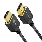 Ultra Thin HDMI 2.1 Cable 8K 0.5M, Stouchi Hyper Slim HDMI 2.1 Cable, Extremely Flexible 8K HDMI Cable, Supports 10K 8K120 4K120 144 Hz, eARC HDR10 4:4:4 HDCP 2.2&2.3 Dolby Compatible with PS5/Xbox/LG