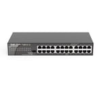 Rouijie Networks RG-ES124GD Commutateur de Bureau Non géré avec boîtier en Acier 24 Ports 10/100/1000 Mbps