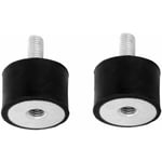 2x silent bloc mâle femelle M6x19mm M6x6mm 25x30mm anti vibration caoutchouc bâteau voiture amortisseur silencieux