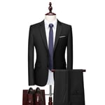 (Veste+Pantalon) Costume Homme De Marque Luxe Blouson De Costume Blazer Pantalon De Costume Slim Fête Soirée Mariage Business Fit Grande Vêtements Masculin Xhn336