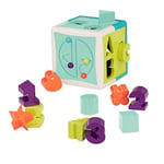 Battat - Formes, chiffres et lettres - Cube d'activités de tri de formes pour les tout-petits - Jouet de dextérité - Labyrinthe de perles - 2 ans +