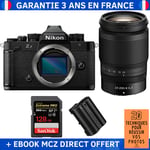 Nikon Zf + 24-200mm f/4-6.3 VR + 1 SanDisk 128GB Extreme PRO UHS-II SDXC 300 MB/s + 1 Nikon EN-EL15C + Ebook '20 Techniques pour Réussir vos Photos' - Appareil Photo Hybride