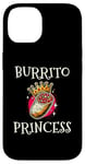 iPhone 14 Burrito Princess Mexican Food Burritos Cinco De Mayo Case