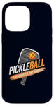 Coque pour iPhone 14 Pro Max Pickleball Play Smarter Not Harder Funny pour hommes et femmes