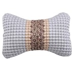 OooyaA Coussin De Cou Adapté À La Plupart des Voitures | Coussin De Support De Voiture en Fibre d'homme | Accessoires D'intérieur De La Voiture | Doux Et Pratique (Warna : Gray)