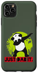 Coque pour iPhone 11 Pro Max Dab Dabbing Panda Eco Planet Green Save World