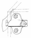 Boxlås B-S Galvaniserat Metall med fjäder 120x100mm