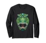 T-Rex Raptor Dino Paleontologist Head Dinosaur Long Sleeve T-Shirt