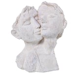 Alexandra House Living Figurine décorative Blanche en Plastique Couple 18 x 24 x 29 cm