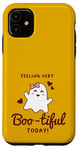 Coque pour iPhone 11 Se sentir très fatigué aujourd'hui ! - Jeu de mots d'Halloween de fantôme mignon