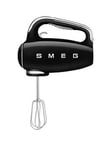 Smeg Hmf01 Retro Style Hand Mixer With Turbo Function, 250W - Black