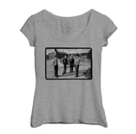 T-Shirt Femme Col Echancré Joy Division Usine Live Punk Rock Photo Vintage Manchester