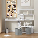 Twsoul - Etagere avec Bac de Rangement Enfant,Étagère de Rangement pour Jouets,Bibliothèque pour Enfants avec Tiroirs et Roulettes,Boîte à Jouets