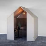 Ljudabsorberande rum - The Hut med frontskärmar, Textil Slope 250 -17 Sand