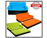 Multi-Max Air Couch With Pump Double Inflatable Flocked Air Bed Mattress