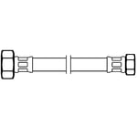 Fleksibel Slange Diaqua Dn8 Fxf 1/2"X3/8" 30Cm