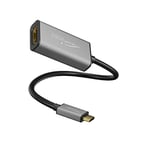 KabelDirekt – Adaptateur USB C sur HDMI – 0,15 m – (Jusqu’à 4K / 60 Hz, USB C 3.1 und Thunderbolt 3, Convient pour MacBook Pro 2016/2017, MacBook 12“, Chromebook Pixel et Autres appareils)