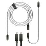 Câble De Charge Pour Ps5 - 3,5 M + 0,5 M - Câble De Charge Rapide Pour Sony Ps5 - Câble De Manette Ps5 Pour Manette Dualsense - Câble De Charge Ps 5 Avec Gaine En Nylon (Protection