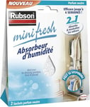 Rubson Minifresh | Absorbeur d’humidité parfum neutre (2 sachets de 50 g) – Idéal pour dressing, penderie, tiroir et placard – Efficace jusqu'à 6 semaines