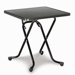 BEST 26527050 Primo Table Pliante à Pieds en Ciseaux Format carré Anthracite 67 x 67 cm