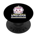 Licorne amusante I WISH I WAS A UNICORN SO I CAN STAB YOU HORN PopSockets PopGrip Adhésif